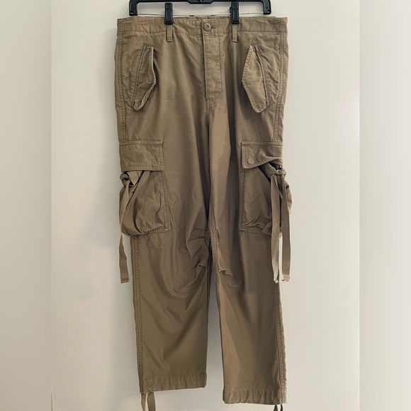 Allsaints Kora Trouser in Washed Khaki - Picture 6 of 9
